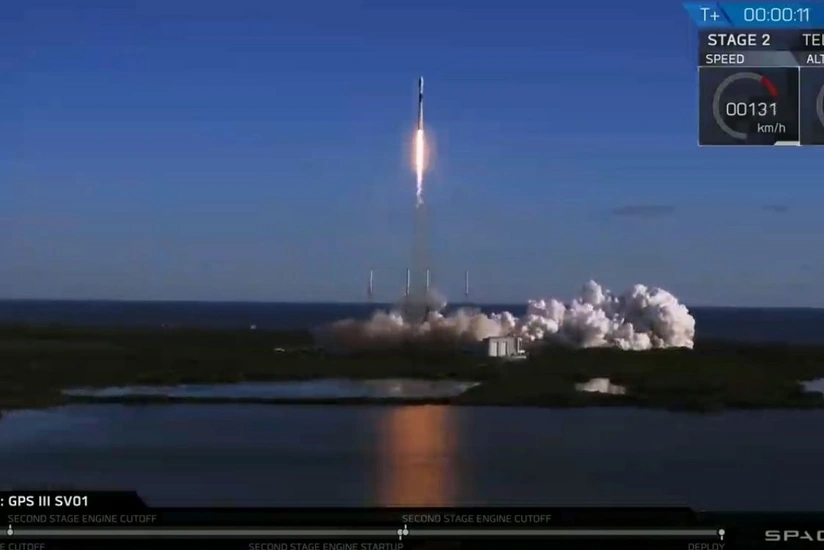 Falcon 9 raket daşıyıcısı ən yeni GPS geolokasiya peyki ilə fəzaya buraxılıb