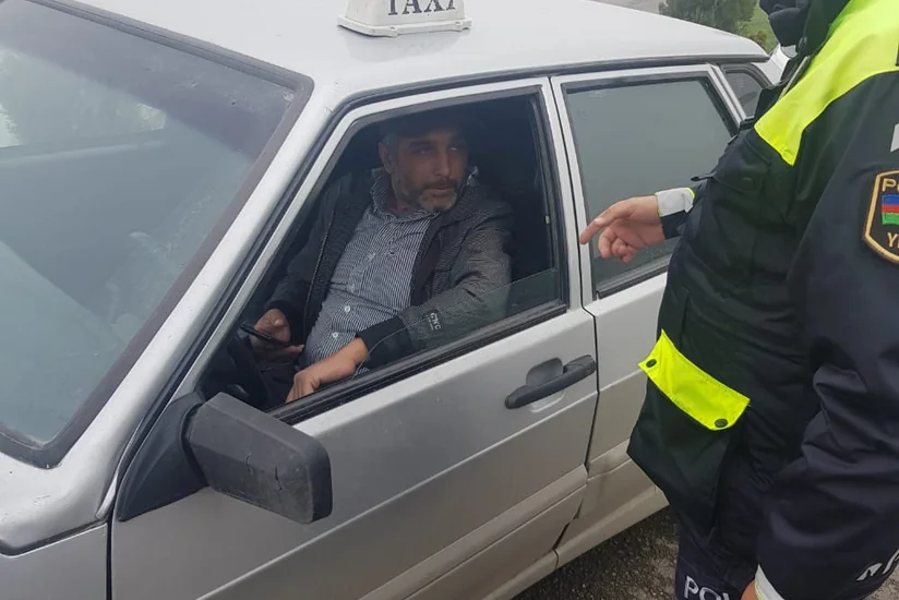 Daşkəsəndə qaydaları pozan sürücülər cərimələndi