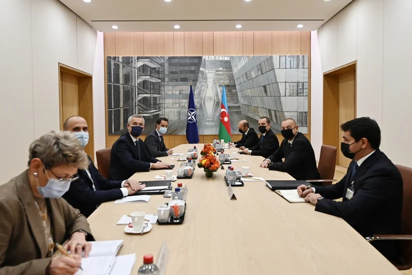 В Брюсселе состоялась встреча президента Азербайджана и генсека НАТО