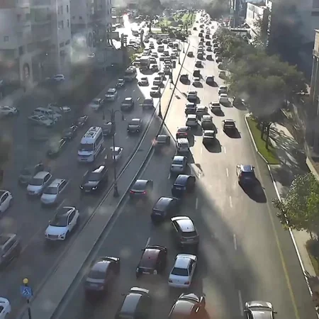 Bakının bir sıra yollarında tıxac yaranıb - SİYAHI