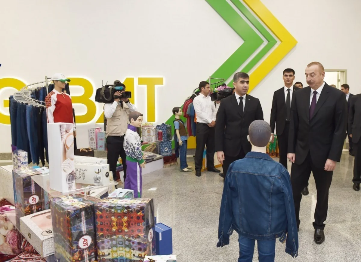 President Ilham Aliyev views Ashgabat Olympic Complex