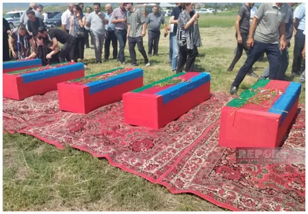 Xocalıda Birinci Qarabağ müharibəsinin daha beş şəhidi dəfn edilib - VİDEO - YENİLƏNİB