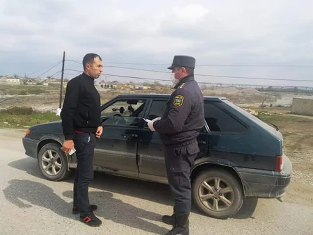Polis ucqar dağ kəndlərində karantin rejiminə riayət olunmasını təmin edir