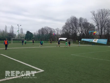 Buxarestdə Novruz bayramı münasibətilə mini futbol turniri keçirilib - FOTO