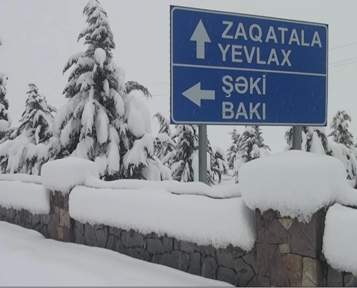 Şimal-Qərb bölgəsinə yağan qar bir sıra problemlər yaradıb - FOTO