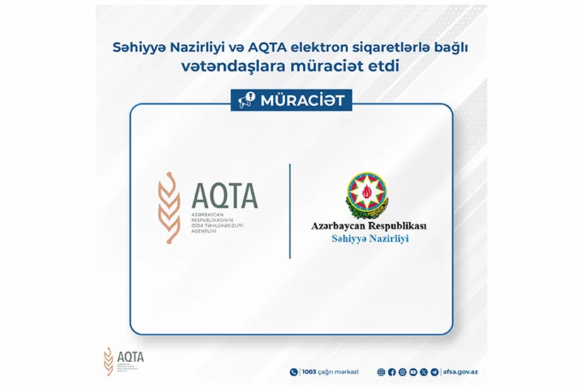 Səhiyyə Nazirliyi və AQTA elektron siqaretlərlə bağlı vətəndaşlara müraciət edib