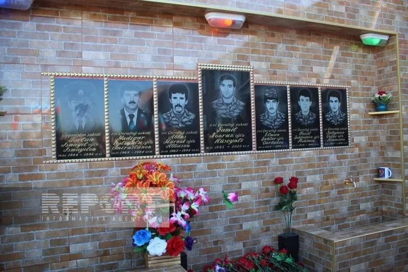 İmişlidə Vətən müharibəsi şəhidinin xatirəsinə bulaq-abidə kompleksi açılıb 
