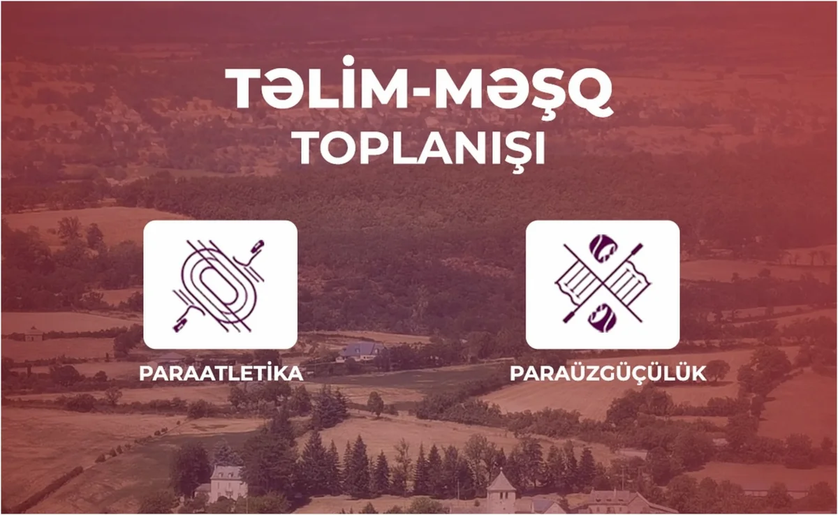 Azerbaijani athletes prepare for Paralympics in Ajan, France