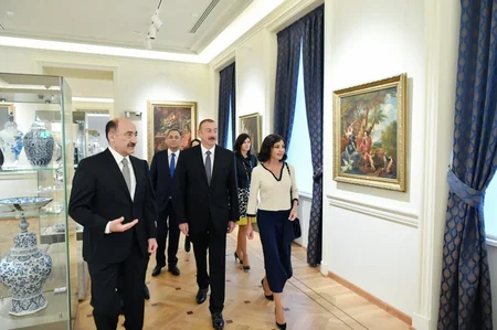 Prezident və birinci xanım Milli İncəsənət Muzeyinin üçüncü korpusunun yenidənqurmadan sonra açılışında iştirak edib - YENİLƏNİB