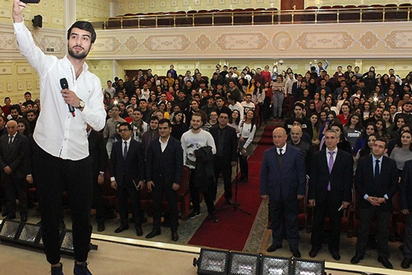 В БГУ состоялась встреча в связи с финальным матчем Лиги Европы