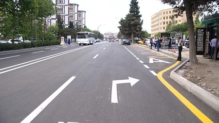 Azadlıq prospektinin bir hissəsi təmir edilərək açılıb