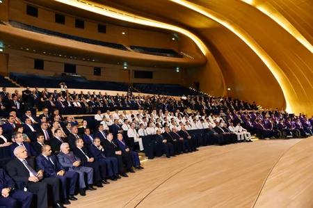 Prezident İlham Əliyev XXXI Yay Olimpiya Oyunlarında iştirak edəcək idmançıların yolasalma mərasimində iştirak edib