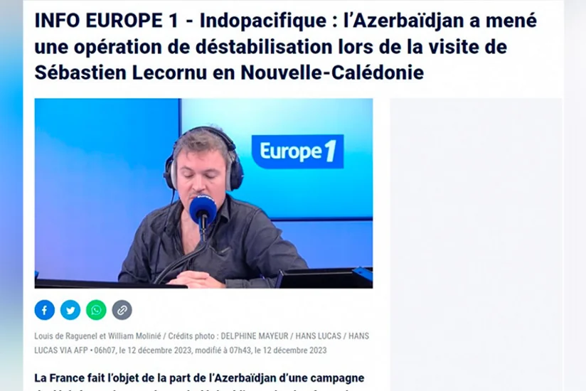 AZƏRTAC Fransa mətbuatında əməkdaşları ilə bağlı yayılan dezinformasiyanı qəti şəkildə pisləyir