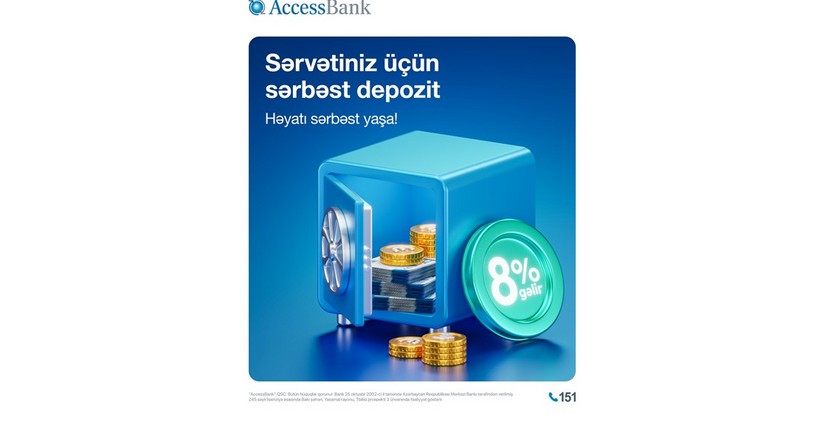 AccessBankdan bazarda analoqu olmayan yeni məhsul – “Sərbəst Əmanət”