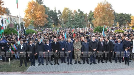 Zəfər Günü Tovuz və Gədəbəydə də qeyd olunub
