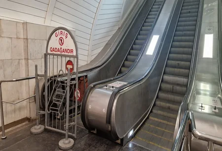 “Cəfər Cabbarlı” metrostansiyasında eskalatorun əsaslı təmirinə başlanılıb