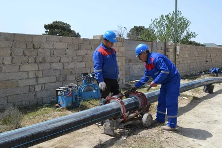 Bakının Türkan qəsəbəsində mərkəzləşdirilmiş su təchizatı sistemi yaradılır