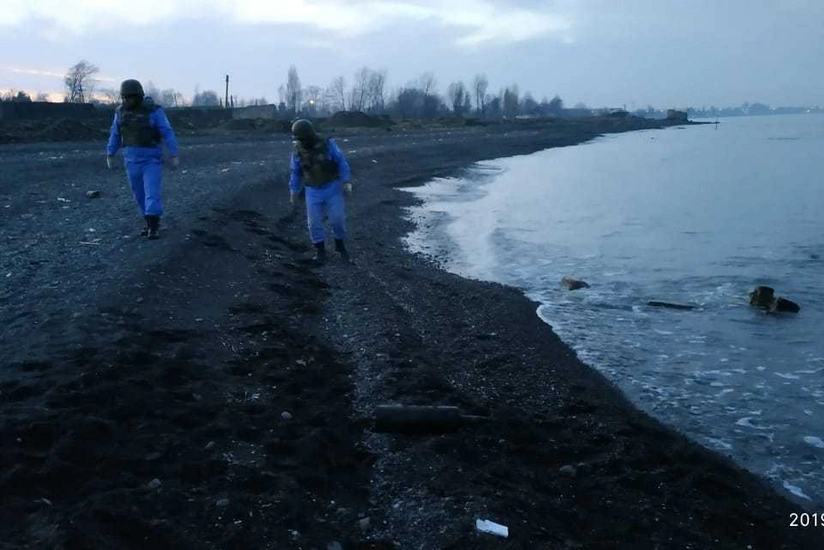 Lənkəranın Liman qəsəbəsində top mərmisi tapılıb