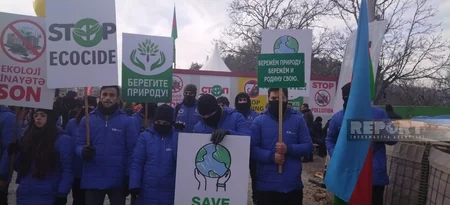 Nearly 100 new eco-activists and volunteers join protest on Khankandi-Lachin road - VIDEO