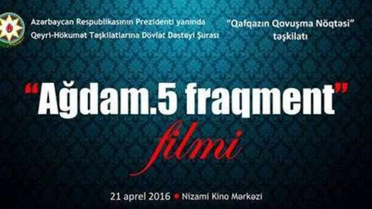 Belçika təşkilatının hazırladığı “Ağdam. 5 fraqment” adlı filmin təqdimatı keçirilib