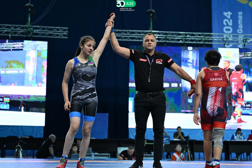 Azerbaijani female wrestlers win 3 medals at ‘Children of Asia’ Games