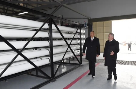 President Ilham Aliyev inaugurates drinking water supply and sewage systems in Julfa and surrounding villages