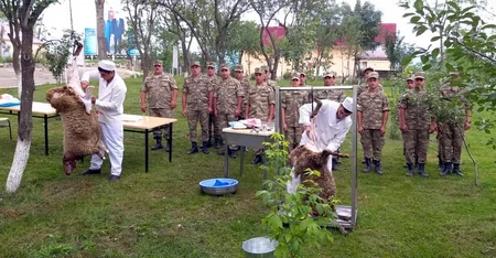 Hərbi hissələrdə Qurban bayramı qeyd edilir