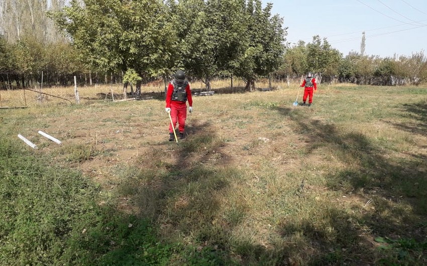Cəbhəboyu ərazilərdə mərmi qalıqları aşkarlandı