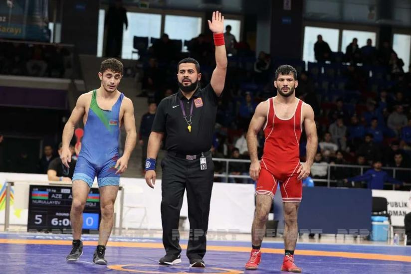 Titullu güləşçilər Azərbaycan çempionu olub
