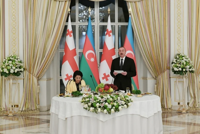 В честь президента Грузии дан официальный прием