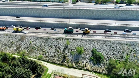 Bakı Dairəvi avtomobil yolunun bir hissəsində təmir işləri aparılıb