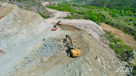 Qubadlı-Eyvazlı avtomobil yolunun tikintisi davam etdirilir
