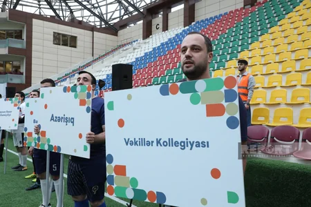 Heydər Əliyevin xatirəsinə həsr olunmuş minifutbol turnirinin açılış mərasimi keçirilib