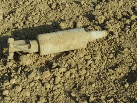 Haramı düzündə top mərmisi aşkarlanıb - FOTO