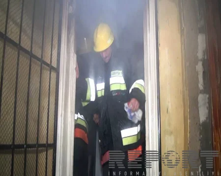 ​Tovuzda binada yanğın nəticəsində iki nəfər tüstüdən zəhərlənib