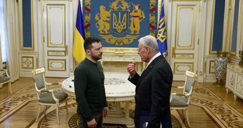 Ukrainian President meets with Keith Kellogg