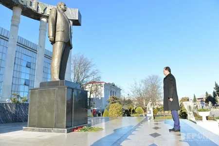 Lənkəranda Heydər Əliyevin vəfatının 13-cü ildönümü qeyd edilib - FOTO