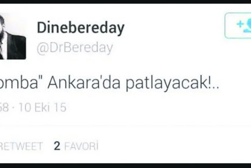 Задержаны лица, написавшие в Twitter Бомба взорвется в Анкаре