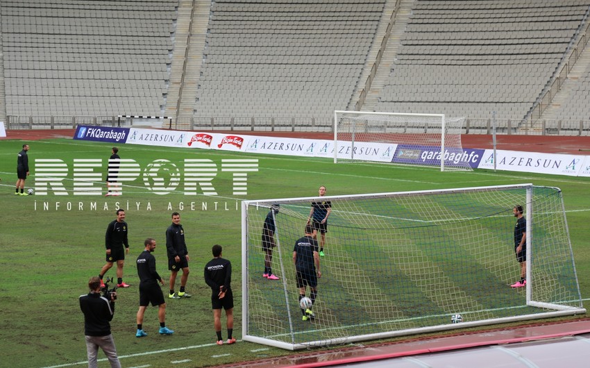​Qarabağ və Yanq Boyz komandaları oyunöncəsi son məşqlərini keçirib - FOTO