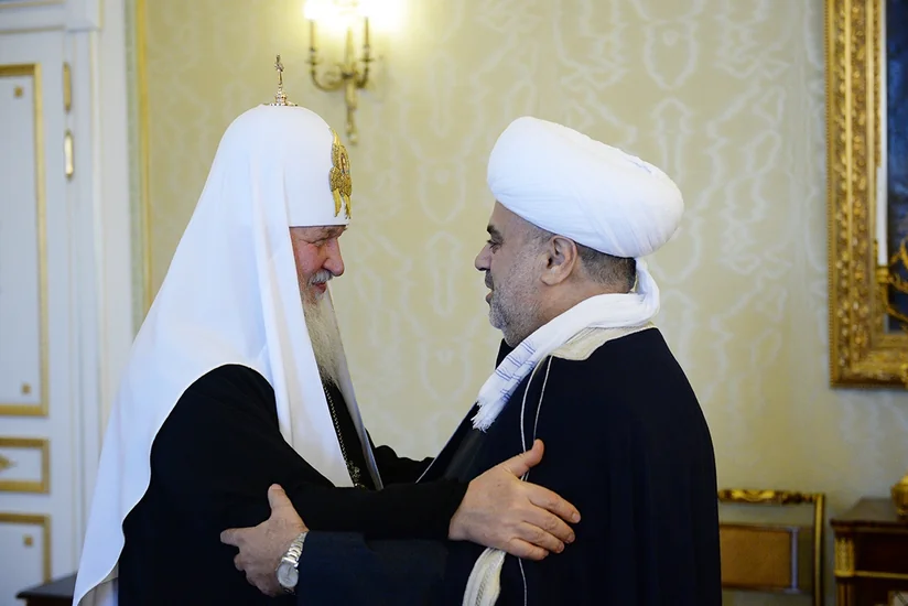 Allahşükür Paşazadə Moskva və bütün Rusiyanın Patriarxı ilə görüş keçirib