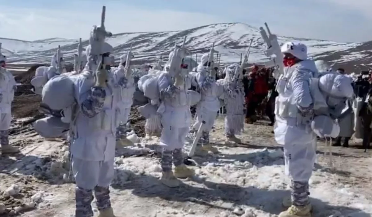 “Qış təlimi-2021” təlimlərində türk hərbçilər belə and içdi