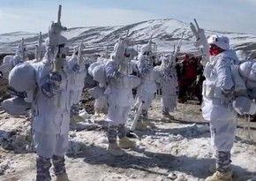 “Qış təlimi-2021” təlimlərində türk hərbçilər belə and içdi