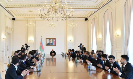 Prezident İlham Əliyev “Qarabağ” klubunun heyətini qəbul edib - ƏLAVƏ OLUNUB
