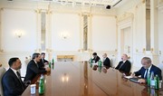 President Ilham Aliyev receives CEO of Schlumberger Overseas S.A 