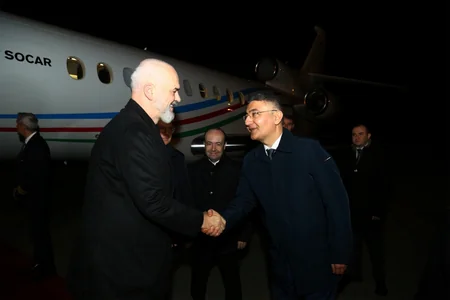 Albaniyanın Baş naziri Edi Rama Azərbaycana işgüzar səfərə gəlib