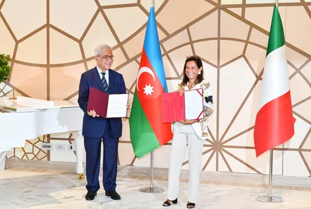 Ceremony to exchange signed documents on establishment of Italy-Azerbaijan University held in Rome  - UPDATED