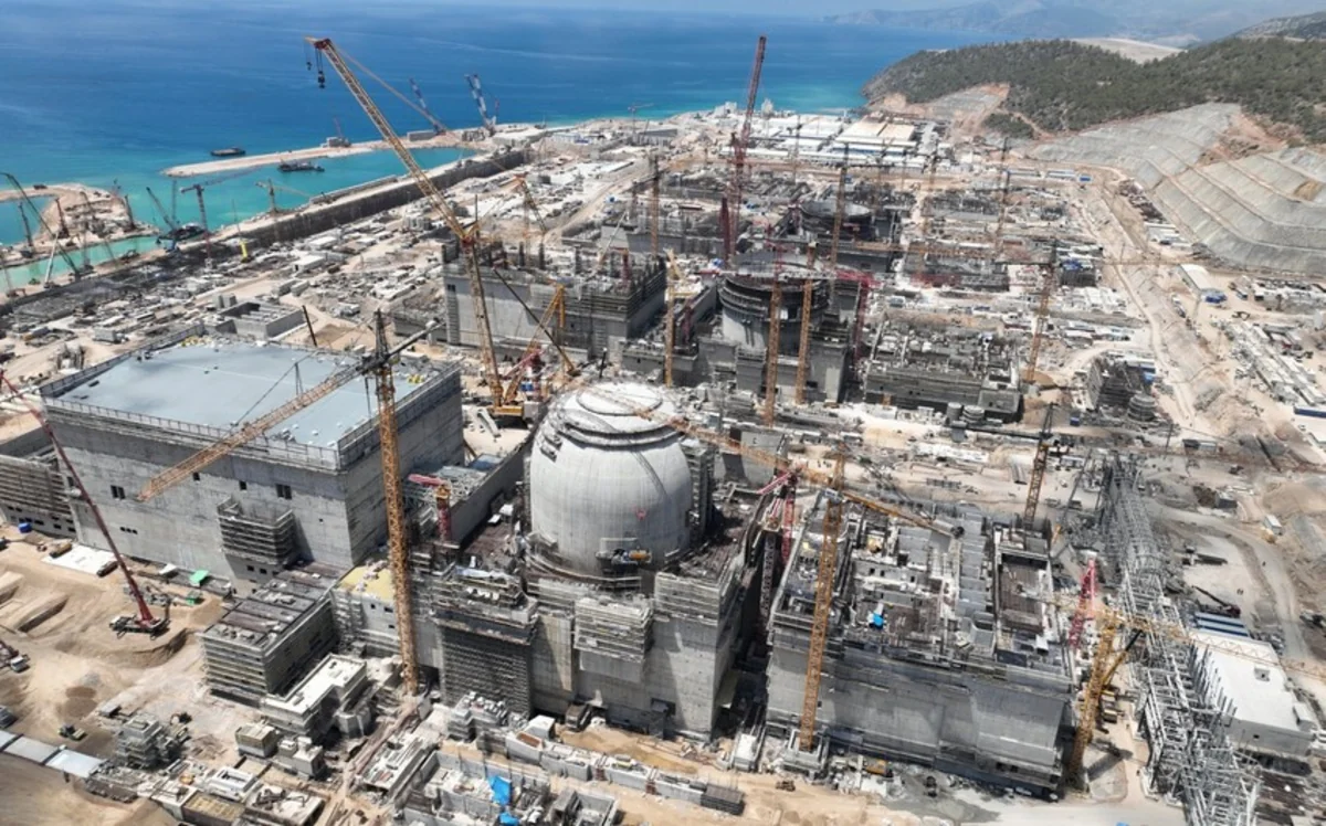 Türkiyədəki Akkuyu AES-in I enerji bloku yaxın bir ildə işə salına bilər