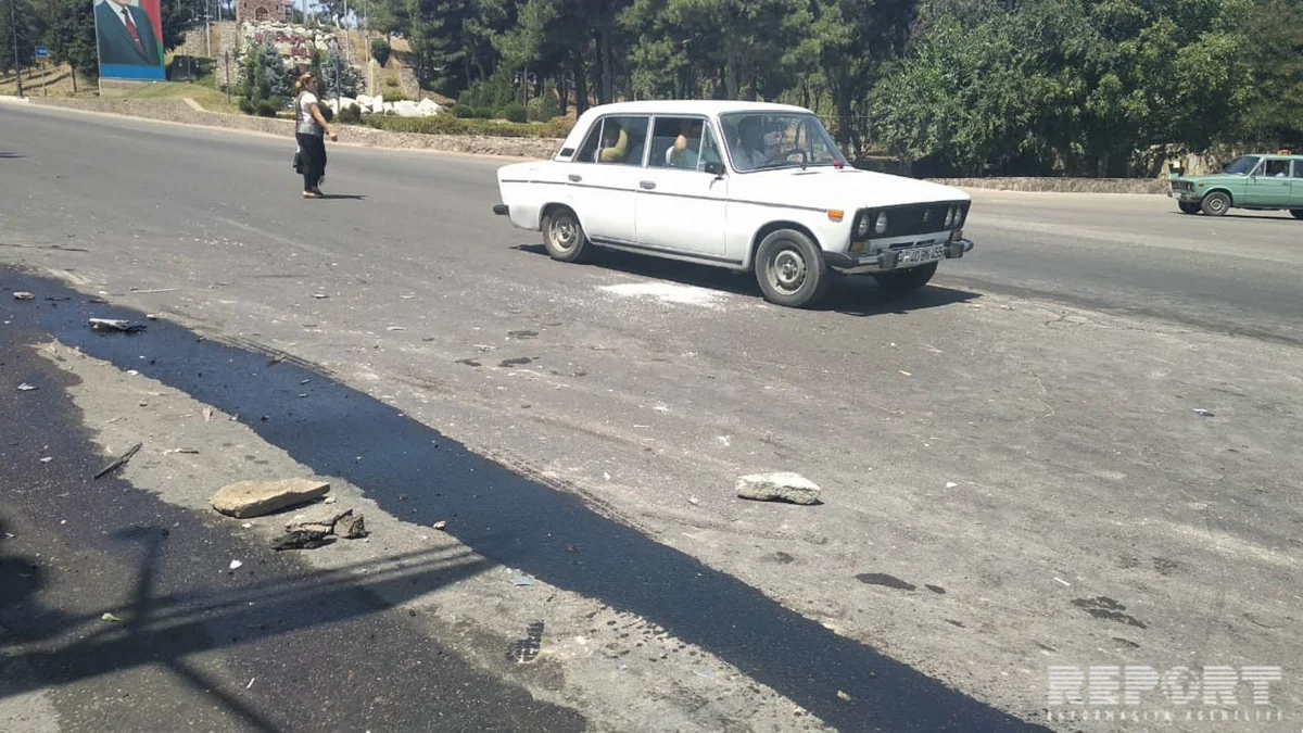 Tovuzda iki avtomobil toqquşub, yaralılar var - FOTO