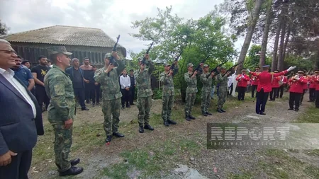 Göyçayda Birinci Qarabağ müharibəsinin şəhidi Firuddin Hacıyev dəfn edilib - YENİLƏNİB