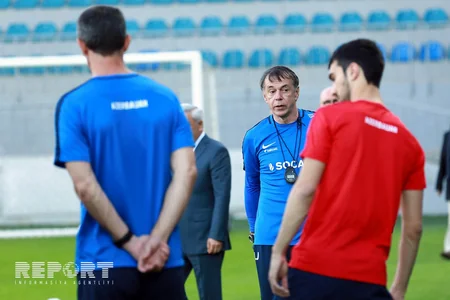Azərbaycan millisi növbəti məşqini keçirib - FOTOREPORTAJ